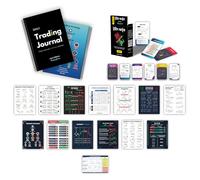 Ensemble de maîtrise ultime du trading : journal intime, cartes à motif chandelier et ensemble d'affiches de motifs de graphiques boursiers - Guide complet pour les traders et les investisseurs (Combo