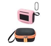 Ensemble de Mallette de Transport en Peau de Silicone et Coque Rigide pour GO 5, Protection de Barre de Son sans Fil, de Transport, de Rangement