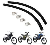 Ensemble de manchons de gestion de câbles de moto avec anneaux métalliques pour Surron Light Bee S/X Talaria Sting MX3 MX4 X260 X160, manchon de câble en PVC résistant à l'usure (noir)