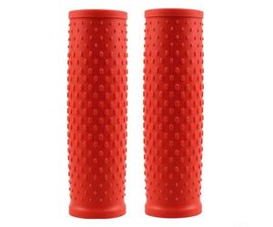 Ensemble de manchons de guidon en caoutchouc pour trottinette électrique Xiaomi MFor 365 et MFor 365 Pro avec propriétés d'amortissement des vibrations (rouge)