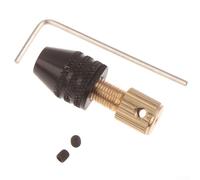 Ensemble de mandrin de perceuse 0,3-3,2 mm auto-serrant trois mâchoires pour arbre de moteur électrique 2,3 mm 3,17 mm 5 mm alliage d'aluminium et acier au carbone kit d'outils à changement rapide (5