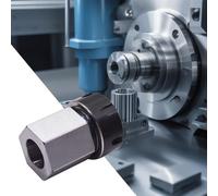 Ensemble de mandrins hexagonaux ER25 ER32 ER40 pour tour CNC et machines de gravure rotatives en acier trempé avec trou traversant pour pièces longues (RE40)