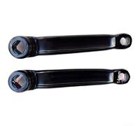 Ensemble de manivelle droite pour vélo d'appartement avec montage conique carré de 16 x 16 mm pour entraînement par courroie pour systèmes domestiques