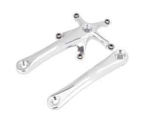 Ensemble de manivelle, ensemble de manivelle de vélo haute résistance pour réparation de manivelle de remplacement pour réparateur pour réparation de vélo pour vélo de route sur piste(Argent)