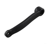 Ensemble de manivelles de vélo d'appartement de 165 mm à trou carré en fer - Pièces de rechange gauche et droite - Accessoires de bras de pédale de vélo d'intérieur avec filetage 9/16-20 - Noir - Bras