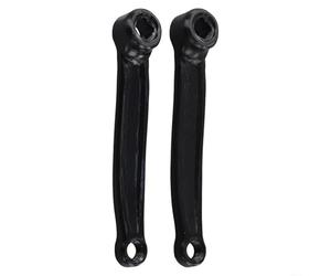 Ensemble de manivelles de vélo d'appartement de 165 mm - Manivelle gauche et droite en fer avec trou carré de 13 x 13 mm pour vélos de fitness d'intérieur, support à pédale 9/16-20 (gauche + droite)