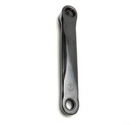 Ensemble de manivelles de vélo d'appartement de 170 mm pour pédales à filetage M14 en fer avec trou losange de 13 x 13 mm et ajustement standard (manivelle droite)