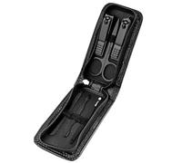 Ensemble de manucure avec coupe-ongles, kit de pédicure 6 pièces en acier inoxydable, kits de toilettage professionnel, outils de soins des ongles, toilettage des cheveux avec pince à épiler