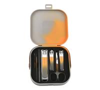 Ensemble de manucure de voyage - Mini coupe-ongles - Outils de pédicure - 6 pièces - En acier inoxydable - Pour homme et femme - Kit de manucure de voyage