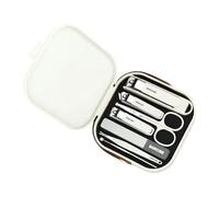 Ensemble de manucure de voyage - Mini coupe-ongles - Outils de pédicure - 6 pièces - En acier inoxydable - Pour homme et femme - Kit de manucure de voyage
