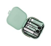 Ensemble de manucure de voyage - Mini coupe-ongles - Outils de pédicure - 6 pièces - En acier inoxydable - Pour homme et femme - Kit de manucure de voyage