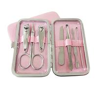 Ensemble de manucure et pédicure en acier inoxydable professionnel avec étui de voyage