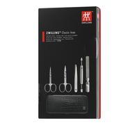 Ensemble de manucure Zwilling Classic Inox dans un étui à cadre en cuir 5 pièces