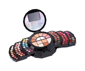 Ensemble de maquillage complet, kit de maquillage débutant - Kit de maquillage de 110 couleurs - Pouleau de maquillage de couleur naturelle incluse de fard à paupières paillettes de rouge à lèvres cal