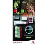 Ensemble De Maquillage De Zombie Pour Halloween Avec Sang Et Éponge Par Smiffys