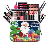 Ensemble de maquillage - Kit de maquillage pour femme | Ensembles de maquillage de Noël imperméables | Ensemble de cosmétiques portable tout en 1 avec boîte de rangement | Ensemble de pinceaux de