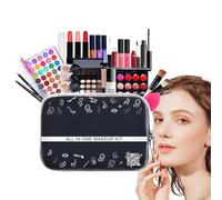 Ensemble de maquillage polyvalent, ensembles de maquillage pour femmes, Kit de de voyage 27 pièces, Ensembles de polyvalents avec trousse à cosmétiques pour femmes et filles, ada