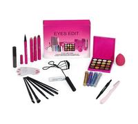 Ensemble de maquillage pour les yeux, kit de maquillage pour les yeux,Kit de cosmétiques pour les débutants et les professionnels - Inclure le mascara imperméable, la palette de fards à paupières, le