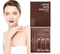 Ensemble De Maquillage Pour Lèvres,Crayon À Lèvres Longue Tenue | Teint Labial | Pour Shopping Voyage Voyage D'Affaires Scène Rendez-Vous Rassemblement Vacances Fille