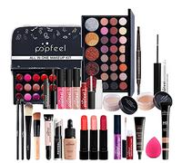 Ensemble de Maquillage Professionnel, MKNZOME 27Pcs Kit de Démarrage Cosmétique avec sac de Rangement Palette de Maquillage Fard à paupières Brillant à lèvres Ensemble de cadeau d'anniversaire Noël