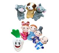 Ensemble de marionnettes à doigts Histoire | 8 pièces jouets pour raconter des histoires et lire - Aide à l'apprentissage pédagogique pour le développement de l'imagination chez les tout-petits