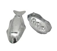 Ensemble De Marmites À Poisson De Style Thaïlandais - Plateau De Service En Aluminium En Forme De Avec Poêle Chauffant | Plateau De Poisson Grillé Robuste Pour Le Camping, Les Barbecues, Les D