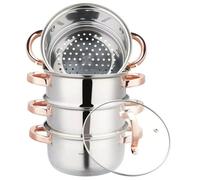 Ensemble de marmites vapeur - KLAUSBERG - KB-7727 - Acier inoxydable - 18 cm - Rose Gold