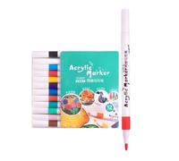 Ensemble de marqueurs acryliques - Stylos acryliques permanents et intenses pour artistes, peinture rupestre et loisirs créatifs | Marqueurs polyvalents pour verre, bois, tissu, céramique, toile, méta