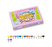 Ensemble De Marqueurs Acryliques,Stylos Pinceaux Pour Tissu,Peinture Rupestre,Toile De Verre Céramique,Carte De Bricolage,Fournitures D'art Exécutives,18 Couleurs,24 Couleurs,36/84 - Type 18 Colors