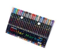 Ensemble de marqueurs artistiques pour coloriage à paillettes, stylos à double extrémité pour usage artisanal, journaux, croquis et tâches de dessin quotidiennes, pages de journal et projets de