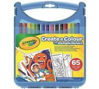 Crayola – Mallette Feutres lavables SuperTips 65 pièces – Activité créative dès 4 ans – 04-0377