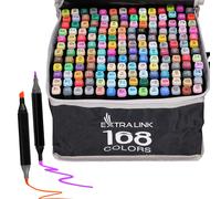 Ensemble de marqueurs d'alcool marqueurs double face croquis couleurs...