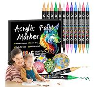 Ensemble de marqueurs de coloriage d'artistes, marqueurs de coloration pour enfants, marqueurs de peinture artistique à double pointe - Marqueurs colorés à construire, ensemble de
