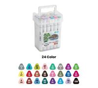 Ensemble De Marqueurs De Couleur, 12/18/24/36/48/60, Pour Manga, Dessin, Croquis ? Base D'alcool, Stylo ? Double Pointe, Fournitures D'art