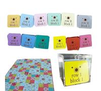 Ensemble de marqueurs de - Outils de marquage en tissu, kit de notions de couette Notions de complètes avec boîte de rangement, notions de pour matelassage et artisanat, il