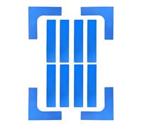 Ensemble de marqueurs de pickleball - Kit de marquage portable | Accessoires de sport résistants au vent pour l'extérieur | Badminton, tennis, volley-ball, lignes de délimitation de terrain