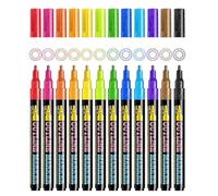 Ensemble de marqueurs fluorescents - Surligneurs colorés, instruments d'écriture , kit de papeterie créative, prise de notes | Stylos pour mettre en évidence le journal, le dessin