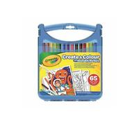 Crayola – Mallette Feutres lavables SuperTips 65 pièces – Activité créative dès 4 ans – 04-0377