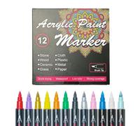 Ensemble de marqueurs pour la peau - 12 stylos temporaires pour art corporel | Outils de dessin ďe maquillage amovibles, stylo đe scribe ṕour peinture d́e peau non toxique et sûr, fournitures d'art d̄