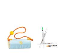 Ensemble de marqueurs professionnels double couleur avec étui de transport portable comprenant 12 / 18 / 24 stylos pigmentaires pour artistes Marqueurs professionnels à séchage rapide avec livre