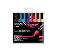 Ensemble de Marqueurs Uni-Ball POSCA Basic PC-5M Multicouleur 8 Pièces (8 Unités)