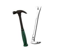 Ensemble de marteau à griffes en acier et barres de rupture multi-usages, outil de démontage de meubles, conçu pour les travailleurs du bois et les amateurs d'artisanat, club à levier résistant à la