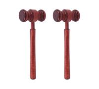 Ensemble de marteau de juge en bois 2 pièces, accessoire de marteau de salle d'audience for les présidents de réunion du conseil d'administration et les présidents de club Maillets en bois