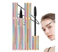 Ensemble De Mascara Et Eyeliner | Outil À Encre Liquide 4D Résistant Aux Traces Et Non Agglomérant,Maquillage des Yeux | destiné aux femmes et aux filles, parfait pour les rendez-vous et les vacances,