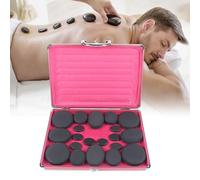 Ensemble De Massage Aux Pierres Chaudes, 20 Pierres Massage Pour Spa, Pierres Chaudes Avec Kit Chauffage, Utilisées Non Seulement Pour Compresses Chaudes, Mais Aussi Pour Massages Gua Sha Et Tui Na