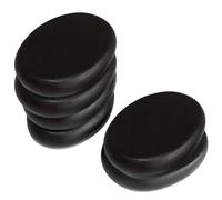 Ensemble de massage de pierres chaudes 6pcs, Guasha Smootha Natural Hot Stones, 2, 3x1, 9 Massage des petites roches pour le spa professionnel ou à domicile, chauffe-pied, relaxant, ensemble guér