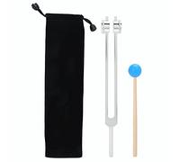 Ensemble de massage thérapeutique au diapason 68,05 Hz - Diapason en alliage d'aluminium avec maillet en bois et sac de rangement pour soulager le stress et améliorer les fonctions cognitives