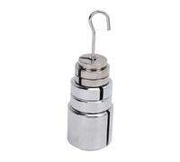 Ensemble de Masses à Fentes avec Cintre, Poids à Fente Précis en Acier chromé 200G, 50G, 20G, 10G, Masse de Laboratoire Portable et Ensemble de Suspensions avec Boîte de Rangement