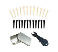 Ensemble de matériel de chevalet de guitare de qualité supérieure : goupilles en ABS et outil de démontage en métal pour une durabilité accrue