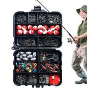 Ensemble De Matériel De Pêche Au Bar, Ensemble De Matériel De Pêche, 263 Pièces De Matériel De Pêche - Coffret De Matériel De Pêche Portable, Matériel De Pêche Pour Rivières, Lacs, Réservoirs, Étangs